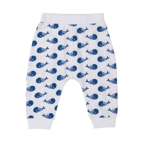 Boo Boo Harem Pants Baby Pants - Blue Whale