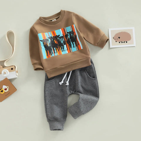 long-sleeved sweatshirt for children