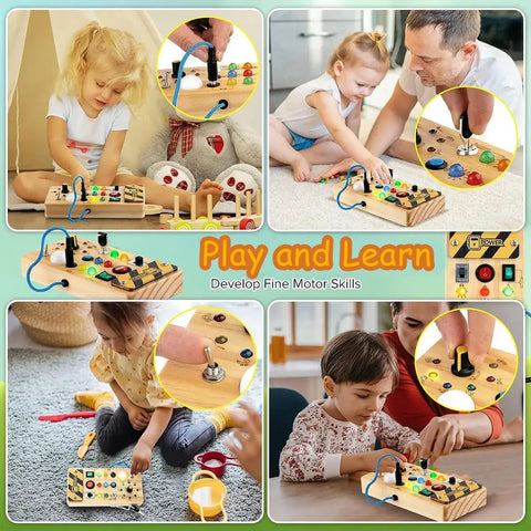 Sensory toy "Busy Board"