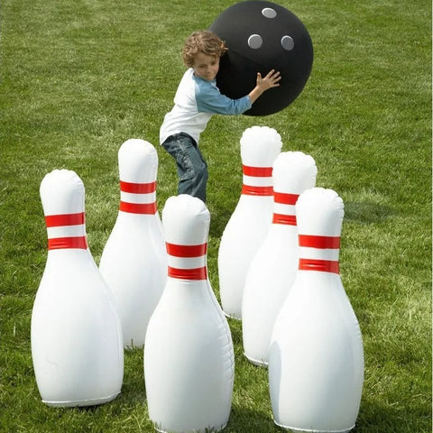 Giant inflatable bowling set for kids