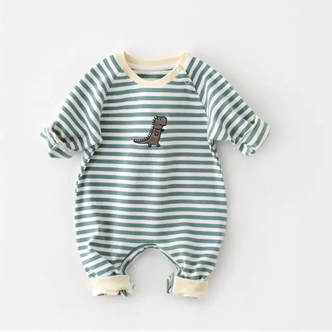 Milancel Striped Romper for Newborns