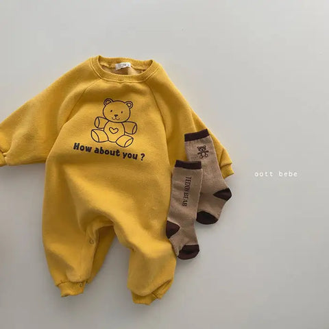 long-sleeved overalls for babies