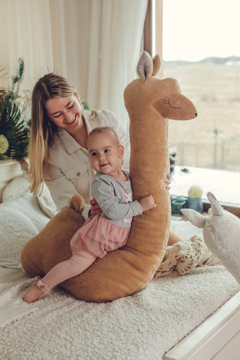 Plüschtier Alpaka für Babys und Kinder 120 cm
