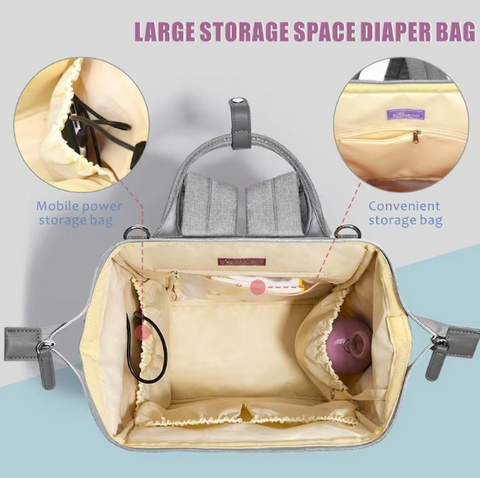 Gesteppter Windel-Baby-Rücksack