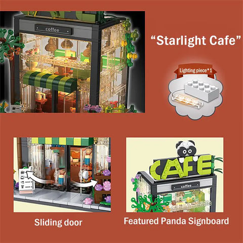 LED Glass House Café Playhouse for Children