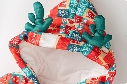 Winter overall for babies with Christmas design