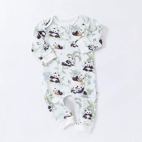 Baby Pajamas Unisex with Animal Pattern - Long Sleeves