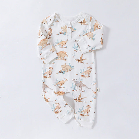 Baby Pajamas Unisex with Animal Pattern - Long Sleeves