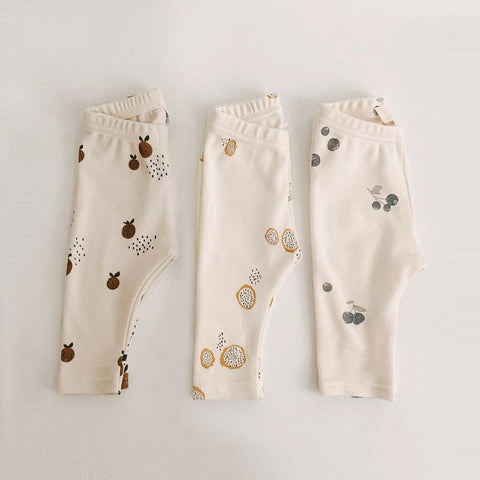 Baby Long Pants with Fruit Design
