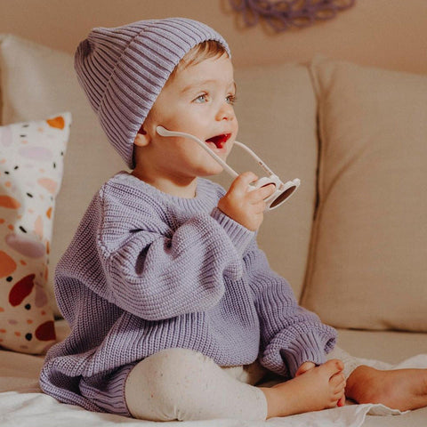 Baby Solid Color Handmade Sweaters with Quality