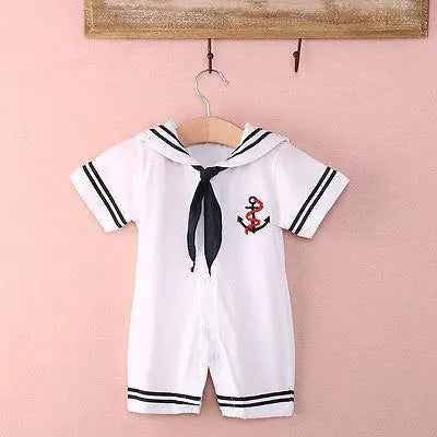 Baby Sailor Romper Overall Cute - Casual