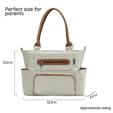 SOHO - Large Capacity Diaper Bag for Baby Mom (White)