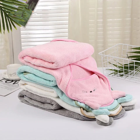 Baby-Badetuch mit Kapuze, Poncho