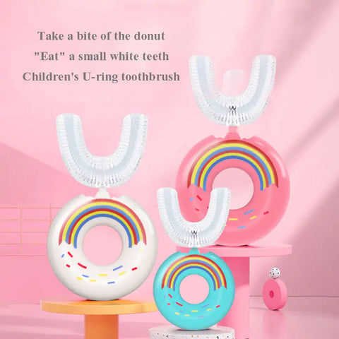U-shaped silicone baby toothbrush