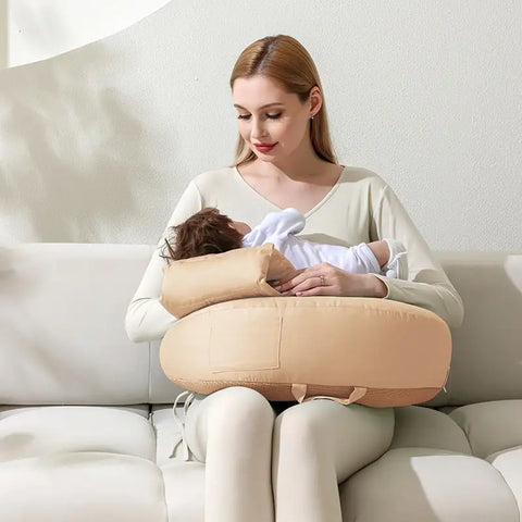 Ergonomic nursing pillow to support feeding