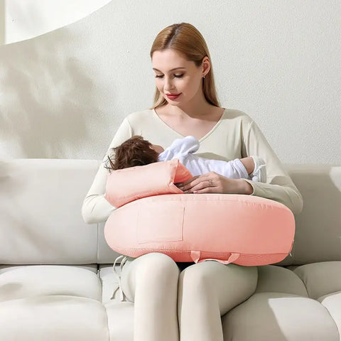 Ergonomic nursing pillow to support feeding