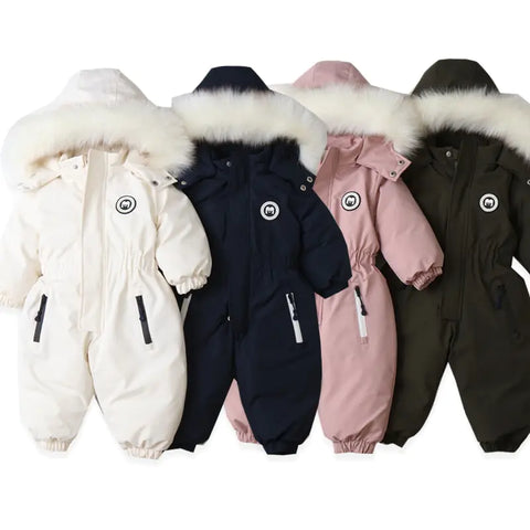 Thick, warm winter overall for toddlers