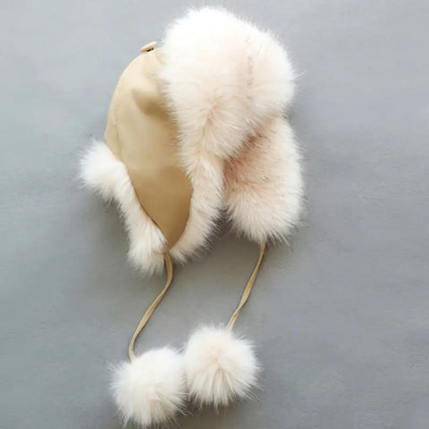Fur coat for children in autumn and winter