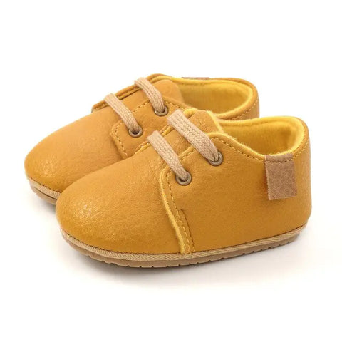 Mehrfarbige Retro-Lederschuhe für Babys