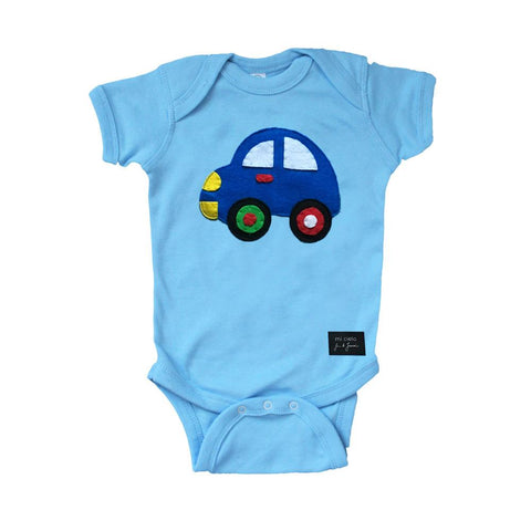 Mi Cielo - JUAN DE LASCURAIN - Light blue baby romper