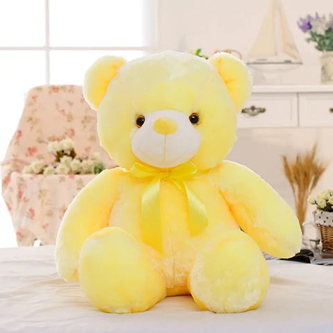 Glowing LED teddy bear