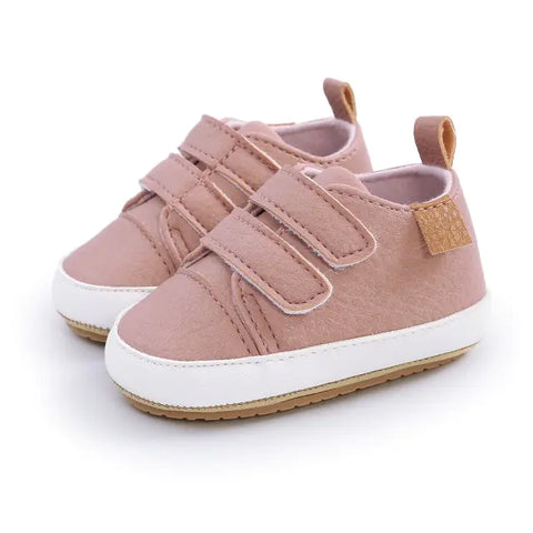 Mehrfarbige Retro-Lederschuhe für Babys