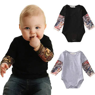 baby tattoo bodysuit