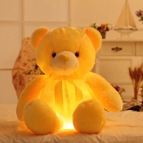 Glowing LED teddy bear
