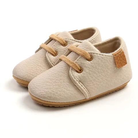 Mehrfarbige Retro-Lederschuhe für Babys