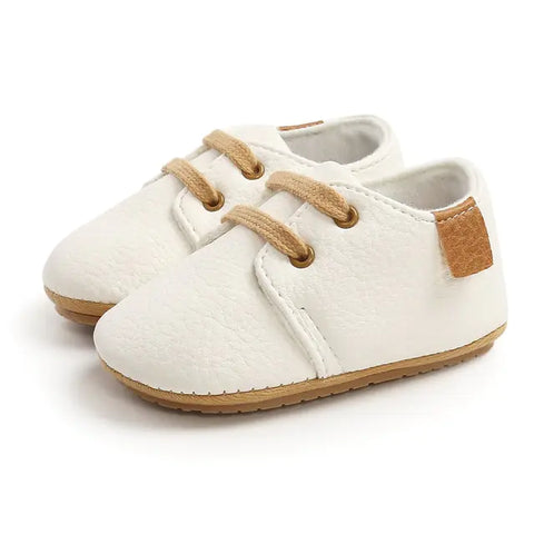 Mehrfarbige Retro-Lederschuhe für Babys