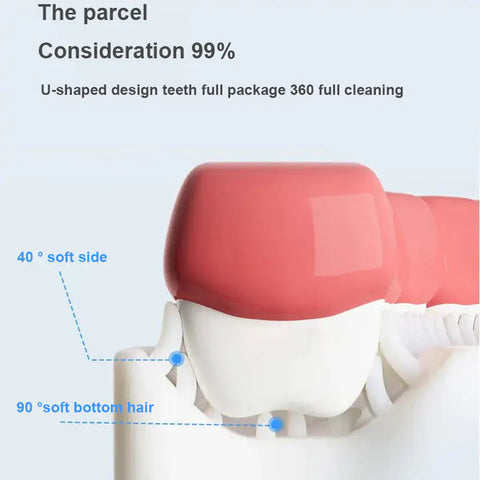 U-shaped silicone baby toothbrush