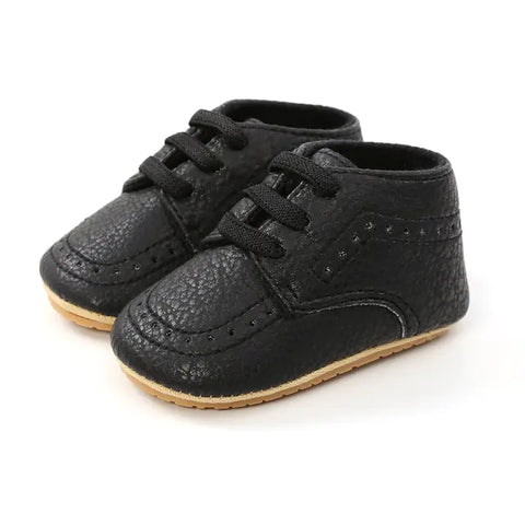 Mehrfarbige Retro-Lederschuhe für Babys