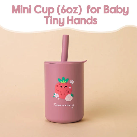 baby feeding cup with straw