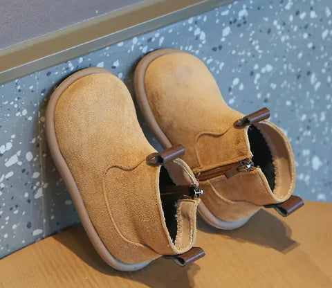Einfarbige Retro-Baumwollstiefel im britischen Stil für Kinder
