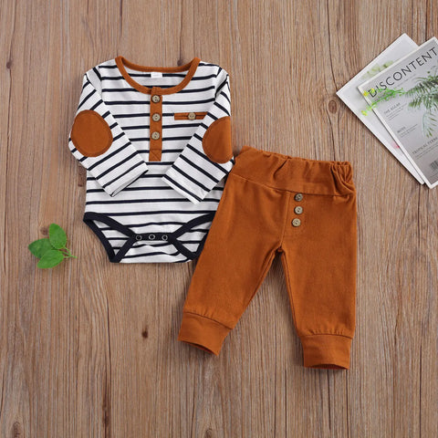 2-piece cotton leisure suit for toddlers