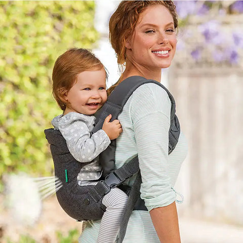 Multifunctional, breathable baby carrier in backpack format