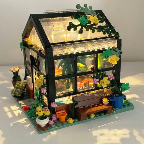 LED Glass House Café Playhouse for Children