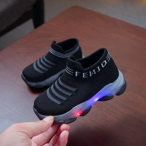 LED leuchtende Mesh-Sneaker für Kinder