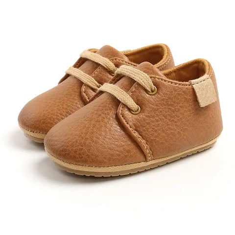 Mehrfarbige Retro-Lederschuhe für Babys