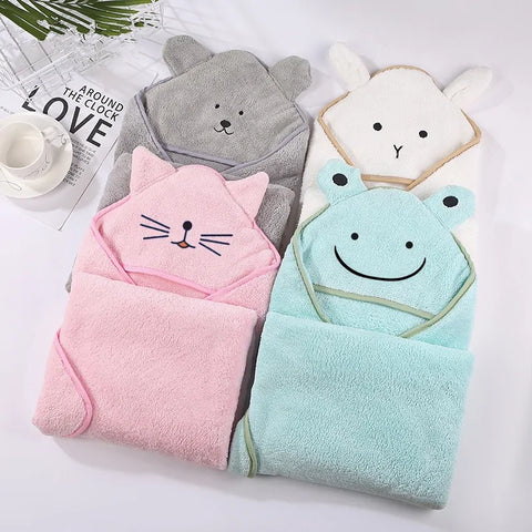 Baby-Badetuch mit Kapuze, Poncho