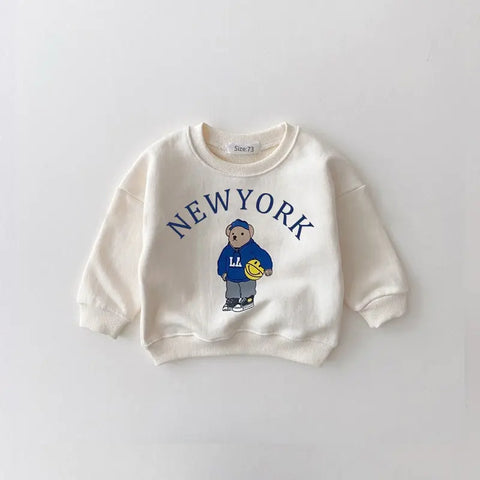 Casual hoodie and pants set for babies
