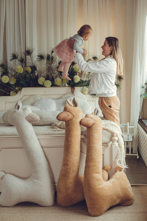 Plüschtier Alpaka für Babys und Kinder 120 cm