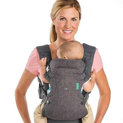 Multifunctional, breathable baby carrier in backpack format