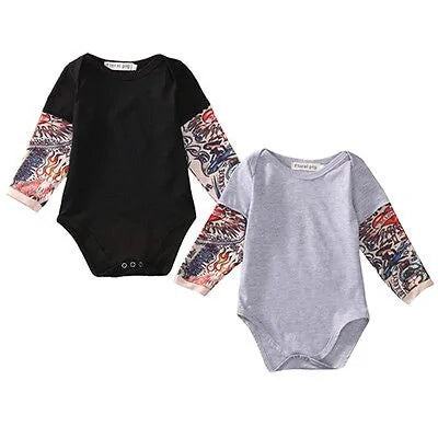 baby tattoo bodysuit