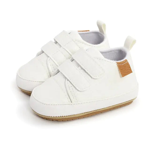Mehrfarbige Retro-Lederschuhe für Babys