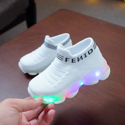 LED leuchtende Mesh-Sneaker für Kinder