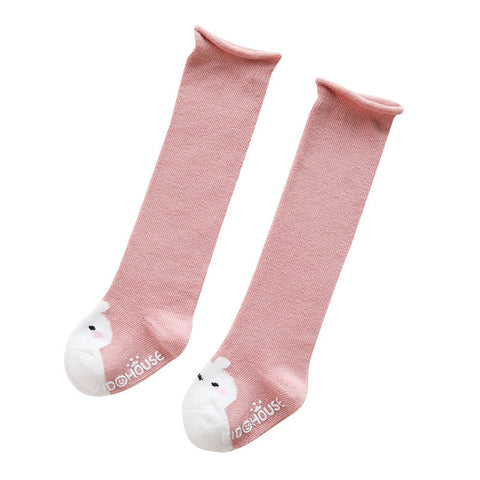 Non-slip knee socks made of soft cotton for babies