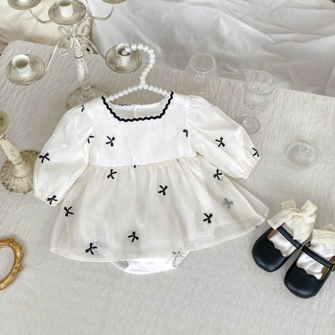 Baby Design Long Sleeve Square Neck Onesies
