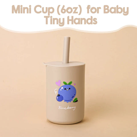 baby feeding cup with straw