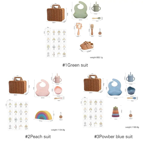 Baby-Fütterungsgeschirr-Box-Set Geschenk Box